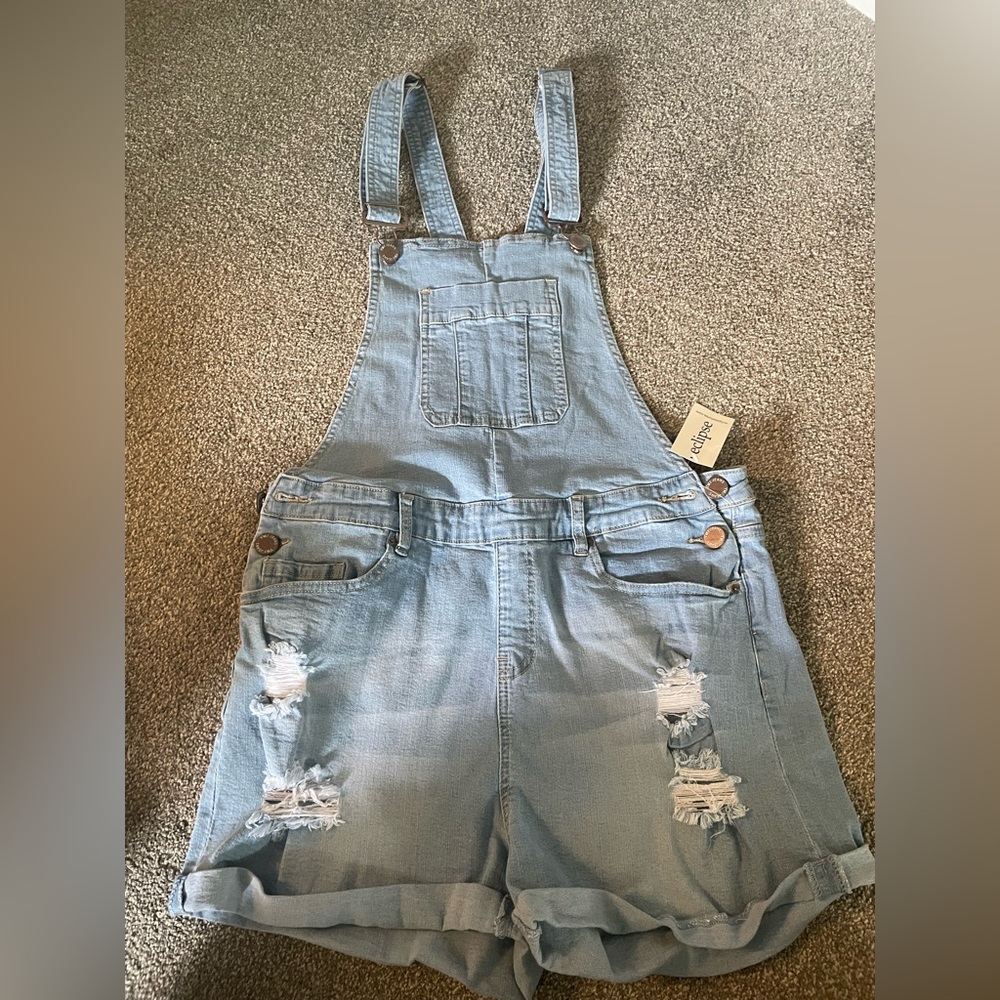 Light Blue Denim Overalls